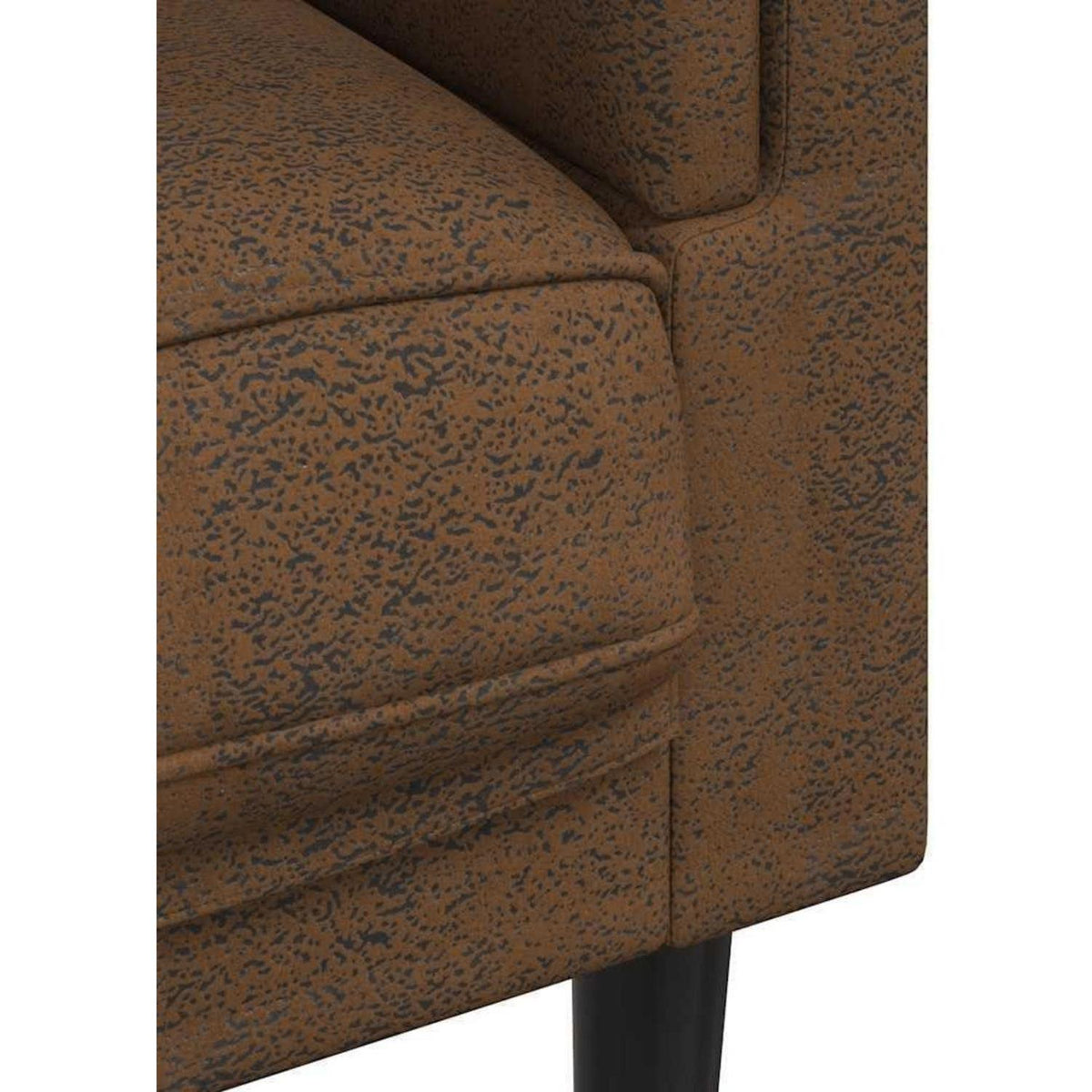 3-Sitzer Couch Modernes Polstersofa mit Samtoptik Braun
