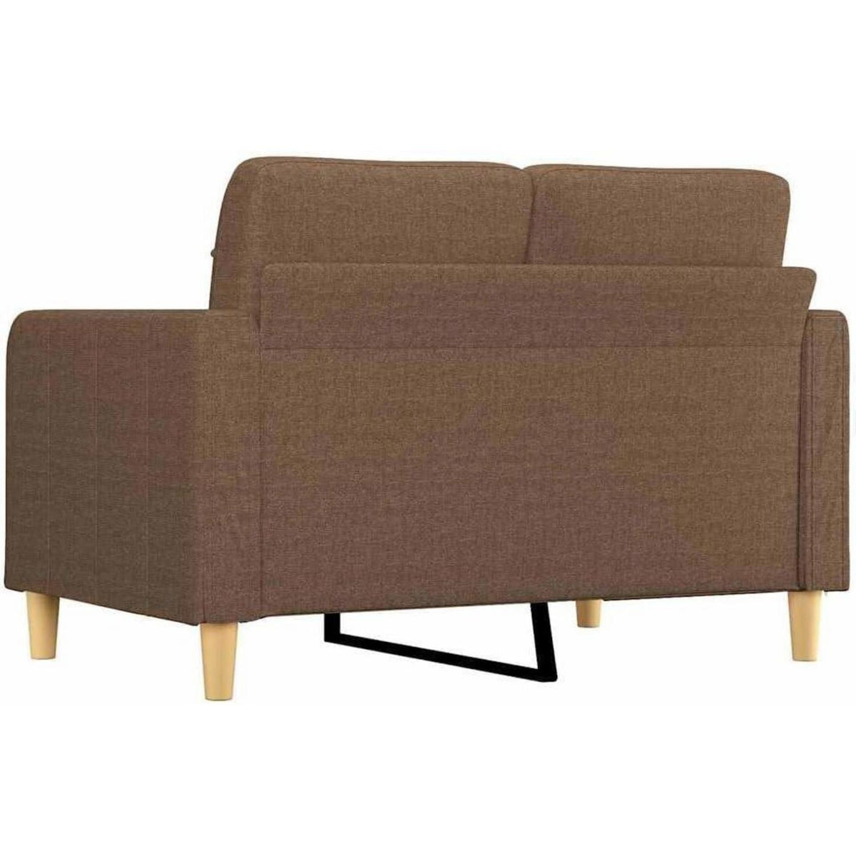2-Sitzer Sofa Braun – Bequemes Polstersofa mit Kissen