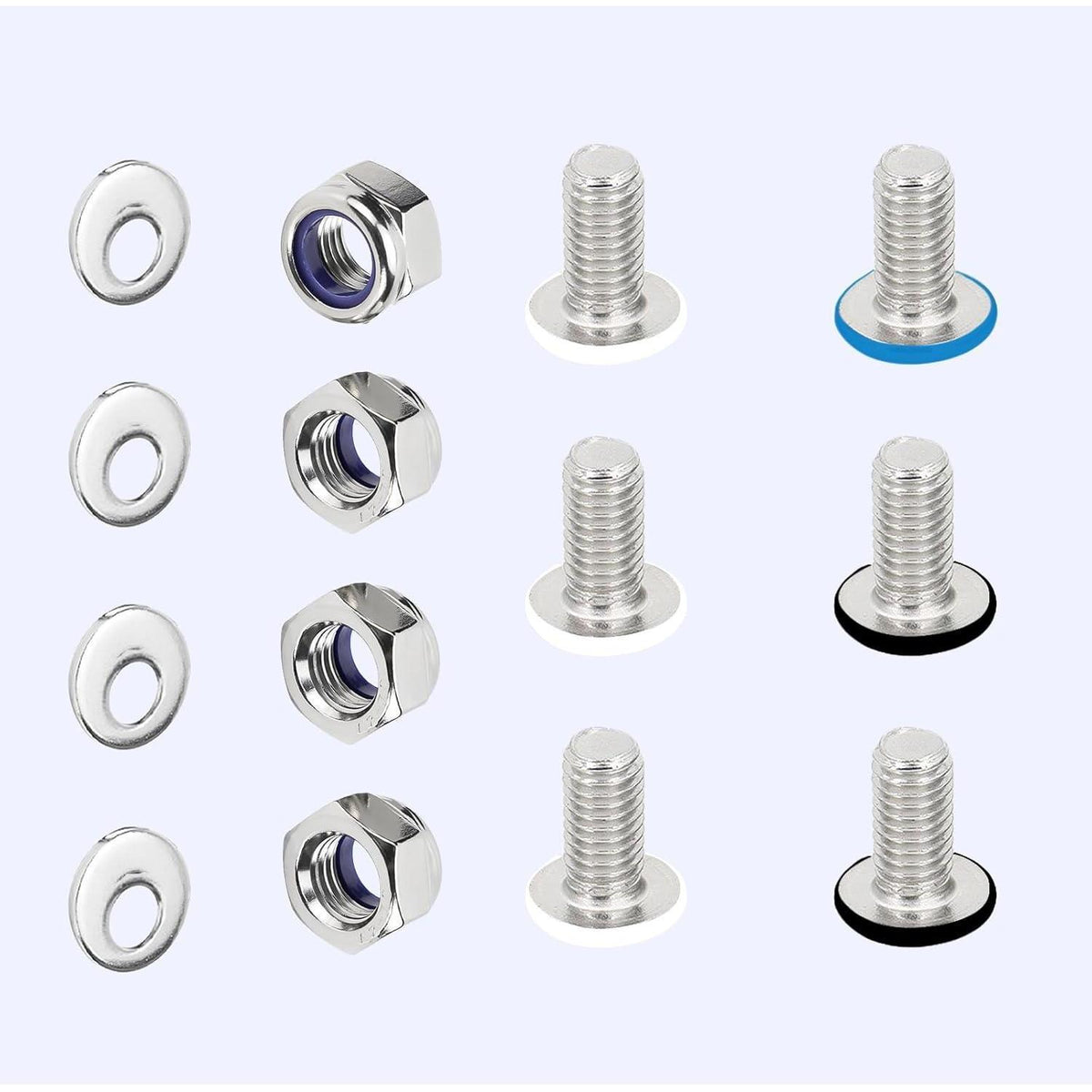 Motorrad Kennzeichen Schrauben Edelstahl Set M6x12mm