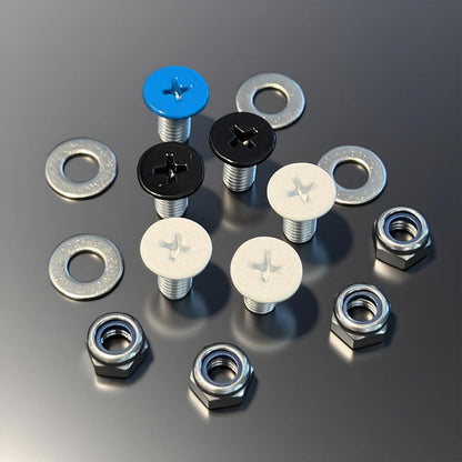 Motorrad Kennzeichen Schrauben Edelstahl Set M6x12mm
