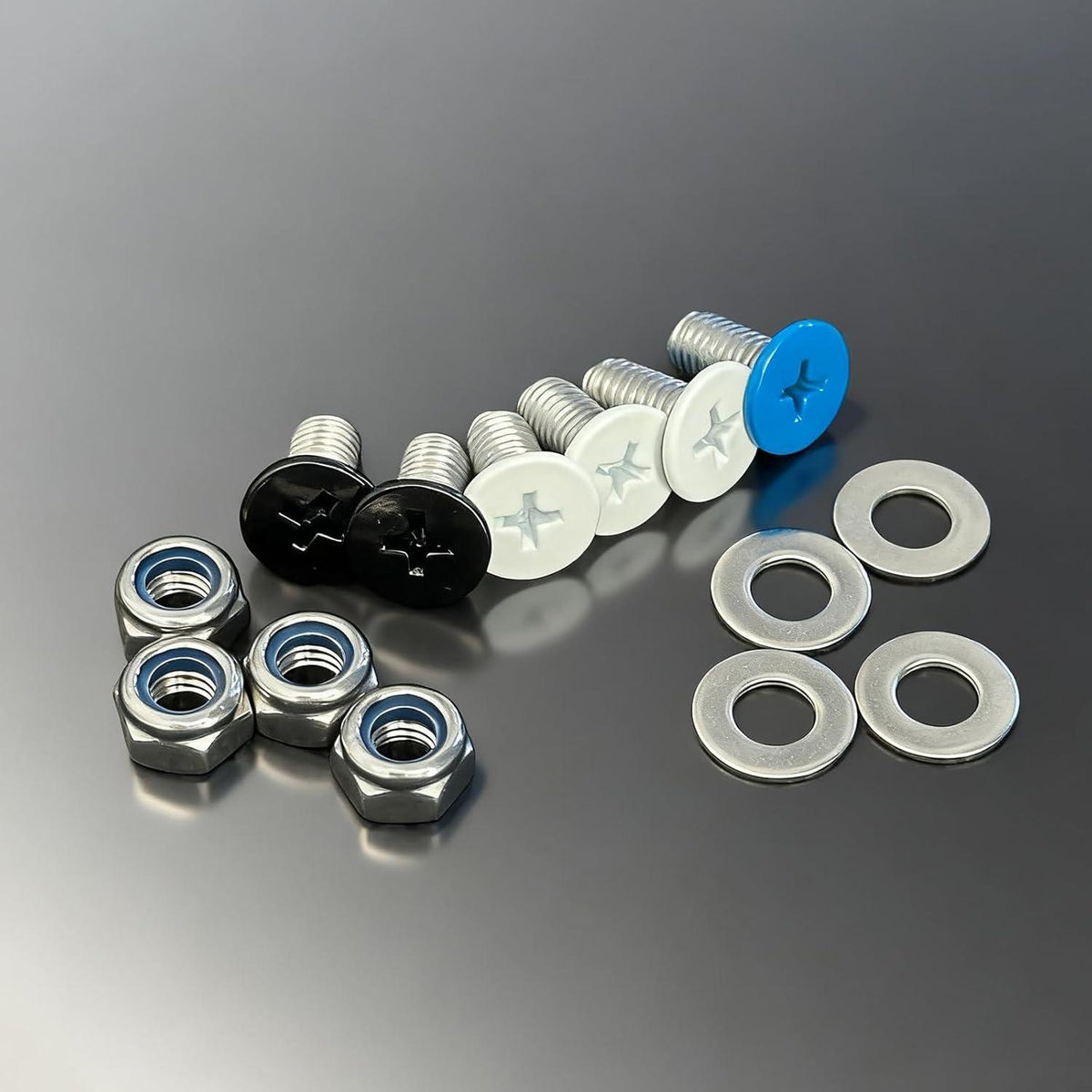 Motorrad Kennzeichen Schrauben Edelstahl Set M6x12mm