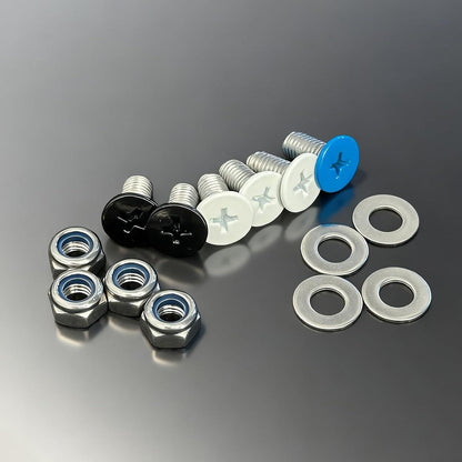 Motorrad Kennzeichen Schrauben Edelstahl Set M6x12mm