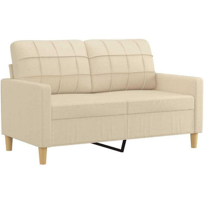 2-Sitzer Sofa mit Bettfunktion & Pillow Back – Creme 120cm