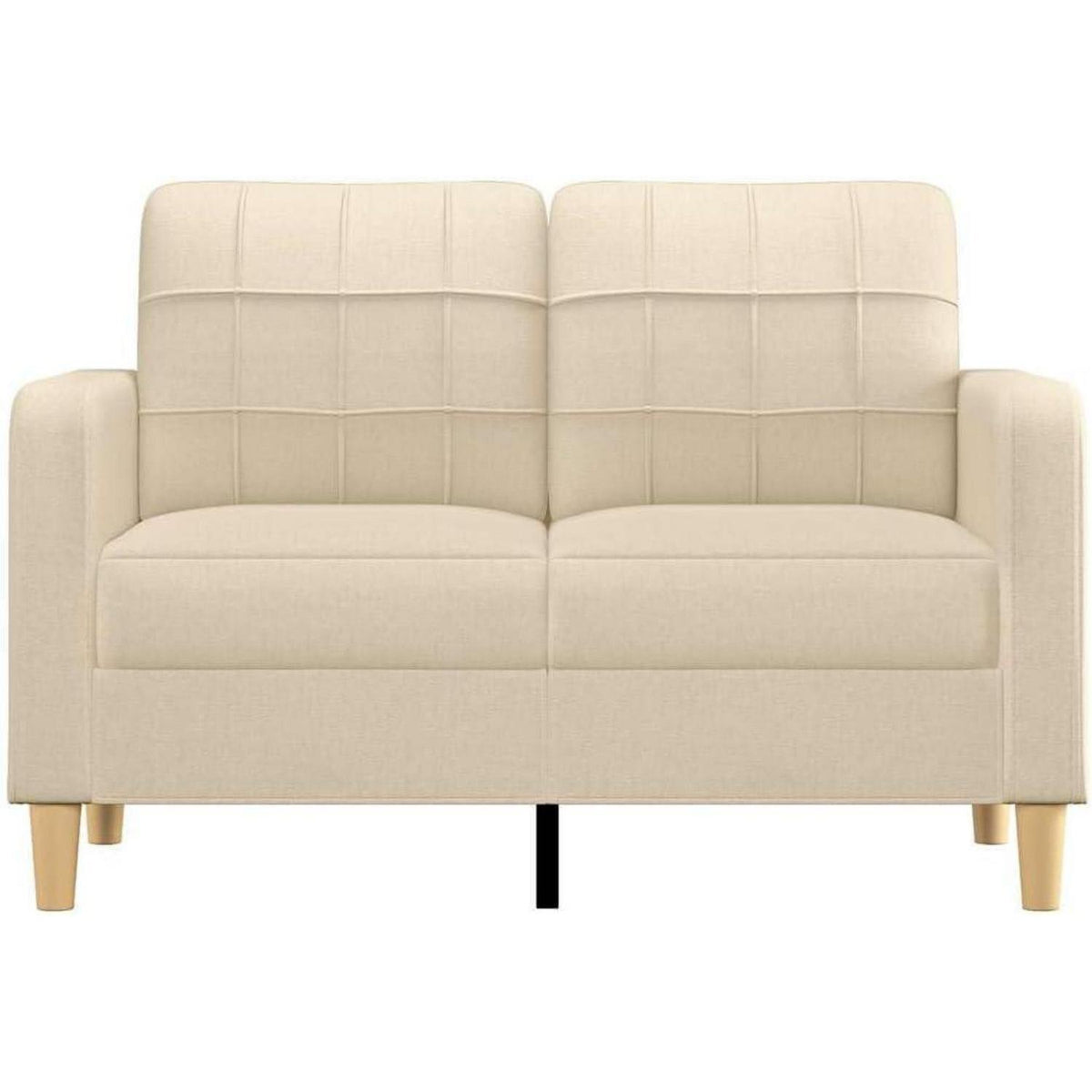 2-Sitzer Sofa mit Bettfunktion & Pillow Back – Creme 120cm