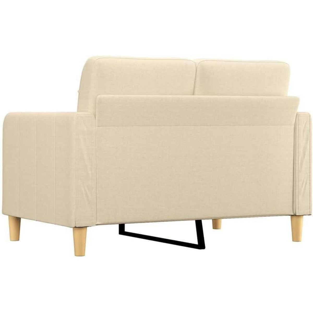2-Sitzer Sofa mit Bettfunktion & Pillow Back – Creme 120cm