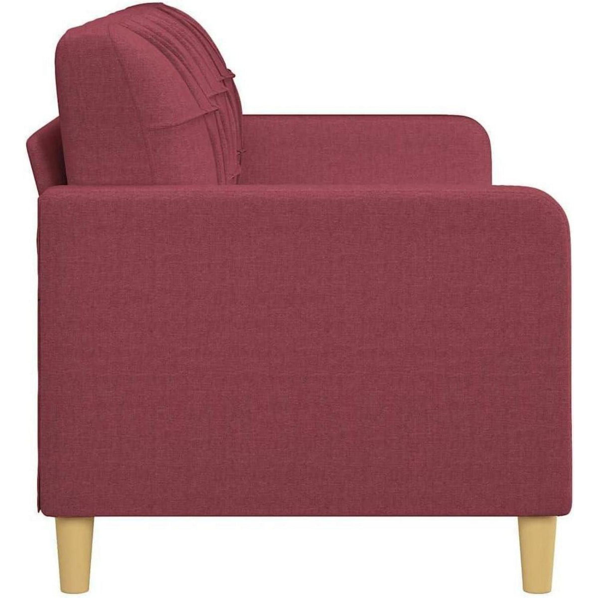 3-Sitzer Sofa mit Schlaffunktion – Weinrot, 180 cm