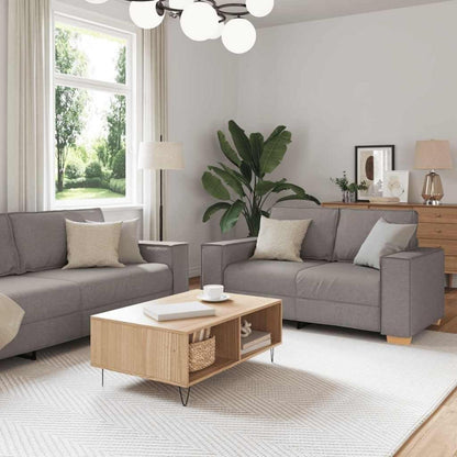 Taupe Stoffsofa 2-Sitzer & 3-Sitzer Set – Komfortabel & Vielseitig