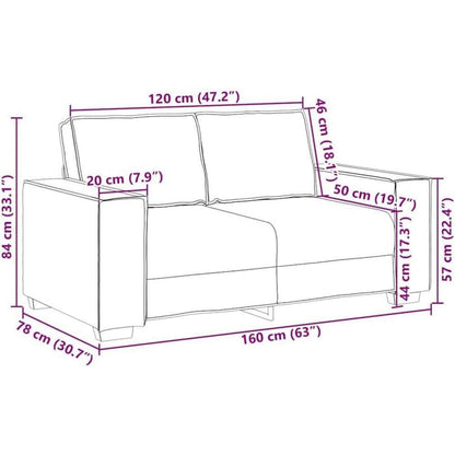 Taupe Stoffsofa 2-Sitzer & 3-Sitzer Set – Komfortabel & Vielseitig