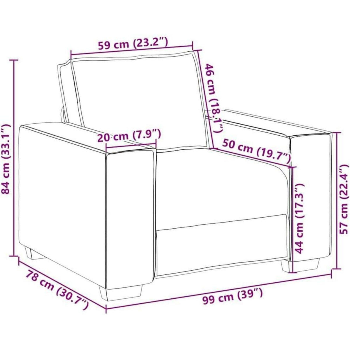 Cremefarbenes Sofa-Set: 3-Sitzer, 2-Sitzer & Sessel