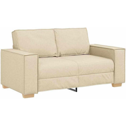 Cremefarbenes Sofa-Set: 3-Sitzer, 2-Sitzer & Sessel