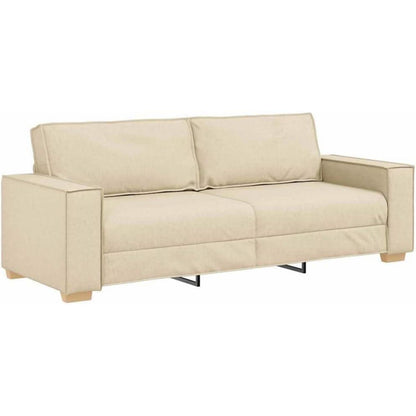 Cremefarbenes Sofa-Set: 3-Sitzer, 2-Sitzer & Sessel