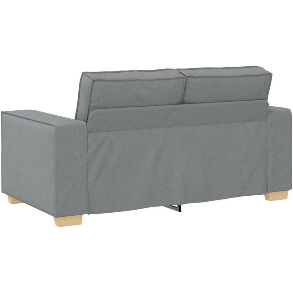 Hellgraues Sofa-Set: 2-Sitzer & 3-Sitzer Stoffsofa