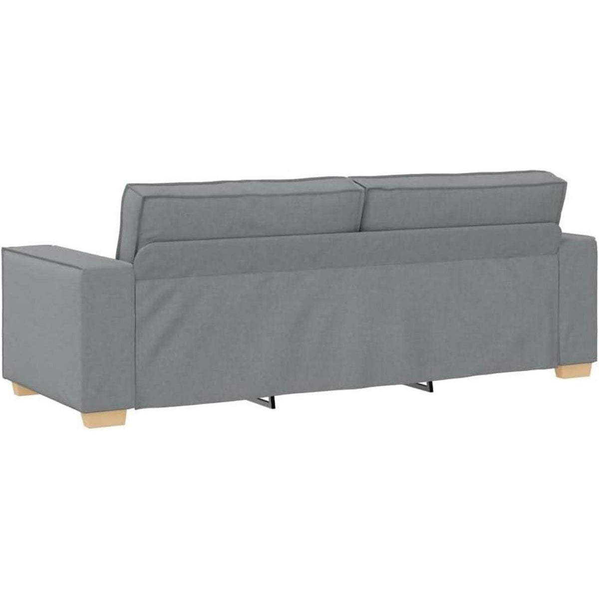 Hellgraues Sofa-Set: 2-Sitzer & 3-Sitzer Stoffsofa