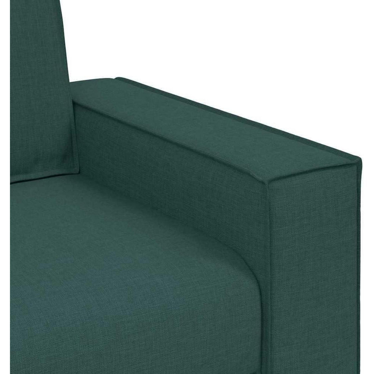 Dunkelgrünes Sofa-Set: 3-Sitzer, 2-Sitzer & Sessel