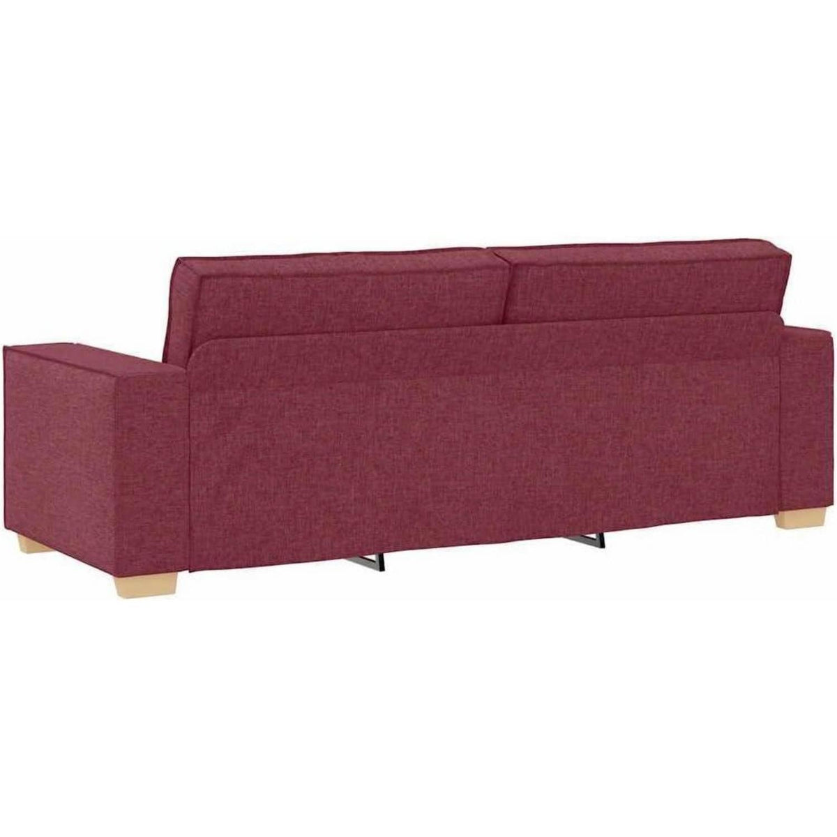Weinrot Sofagarnitur 2-Sitzer & 3-Sitzer Stoff