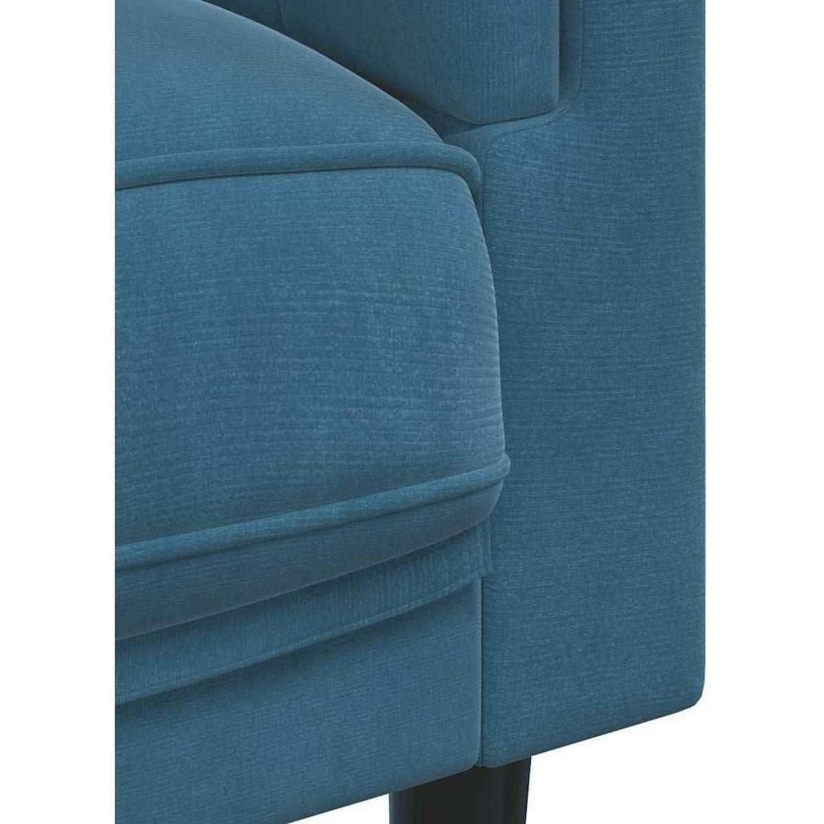 2-Sitzer Sofa Blau Samt – Bequeme Couch für Wohnzimmer