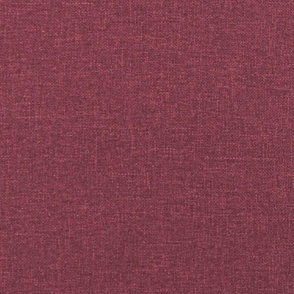 2-Sitzer Sofa Weinrot – Bequemes Polstersofa mit Kissen