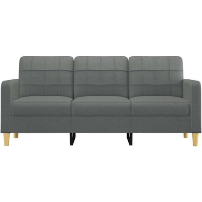 3-Sitzer Sofa Dunkelgrau – Modernes Polstersofa mit Kissen