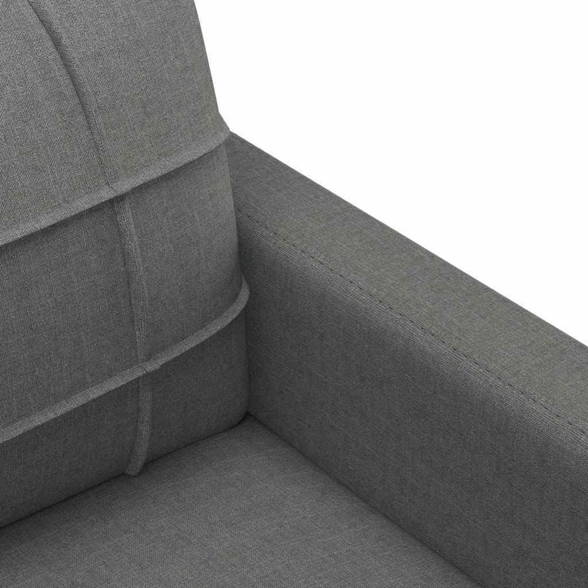 3-Sitzer Sofa Dunkelgrau – Modernes Polstersofa mit Kissen