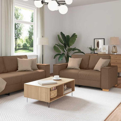 Braunes Stoffsofa 2-Sitzer & 3-Sitzer – Komfort & Stil