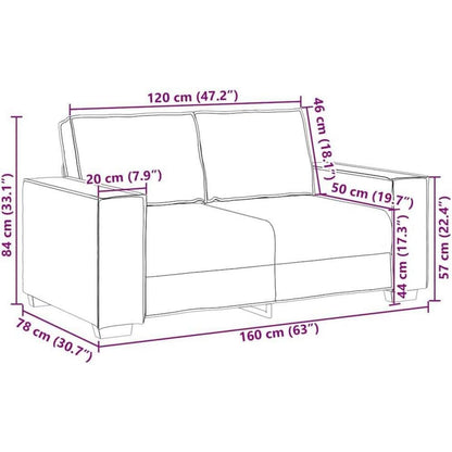 Braunes Stoffsofa 2-Sitzer & 3-Sitzer – Komfort & Stil