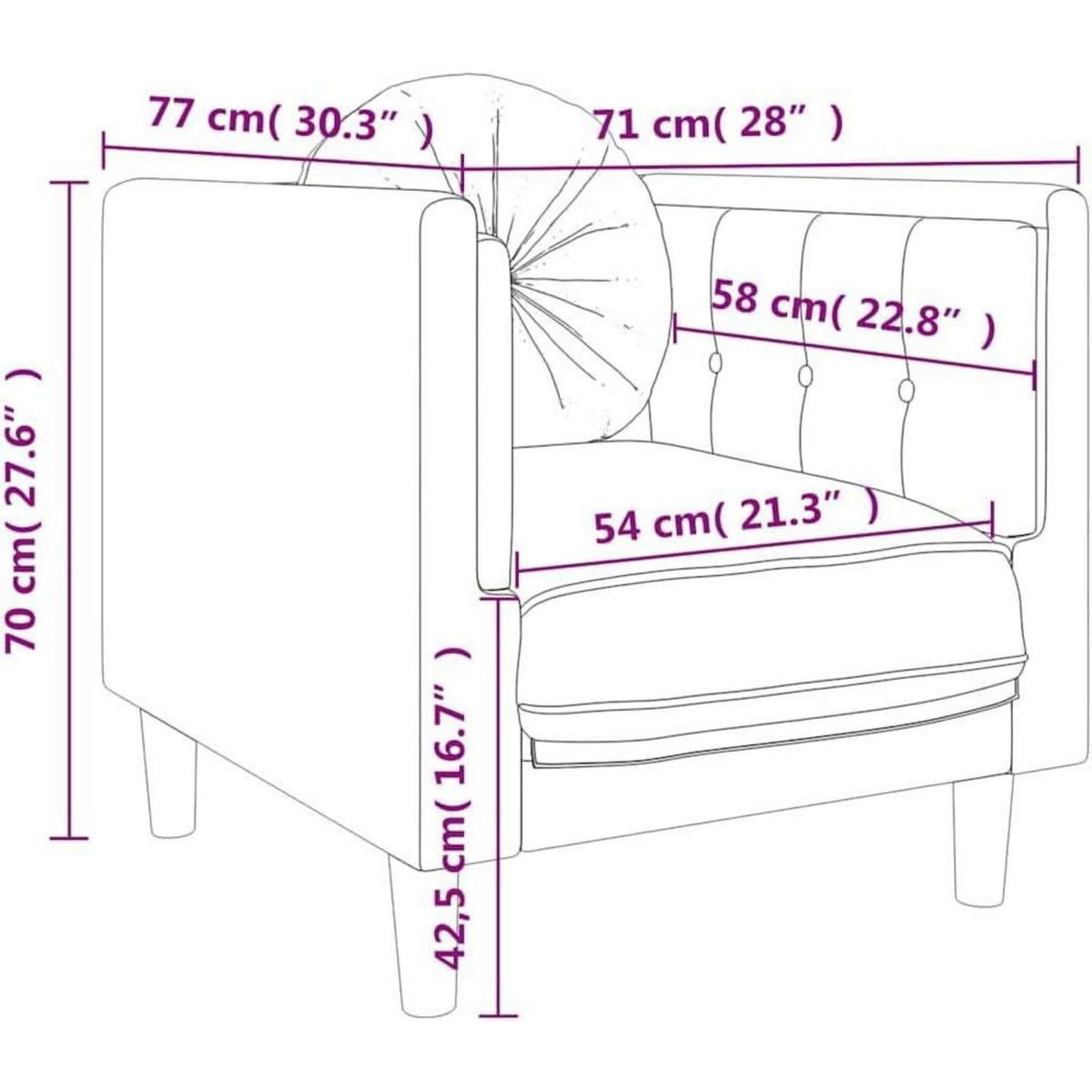 Samt Sofa Schwarz – Modernes Wohnzimmer Sofa mit Kissen