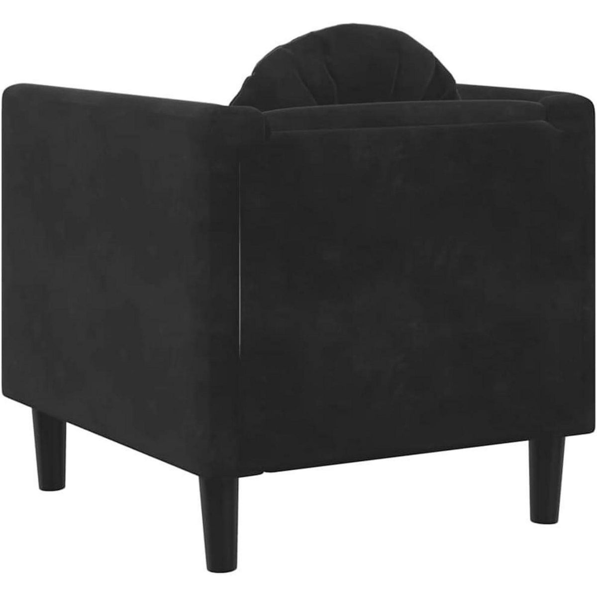 Samt Sofa Schwarz – Modernes Wohnzimmer Sofa mit Kissen