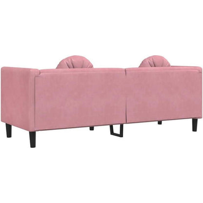 3-Sitzer Samtsofa Rosa – Bequeme Couch für Wohnzimmer
