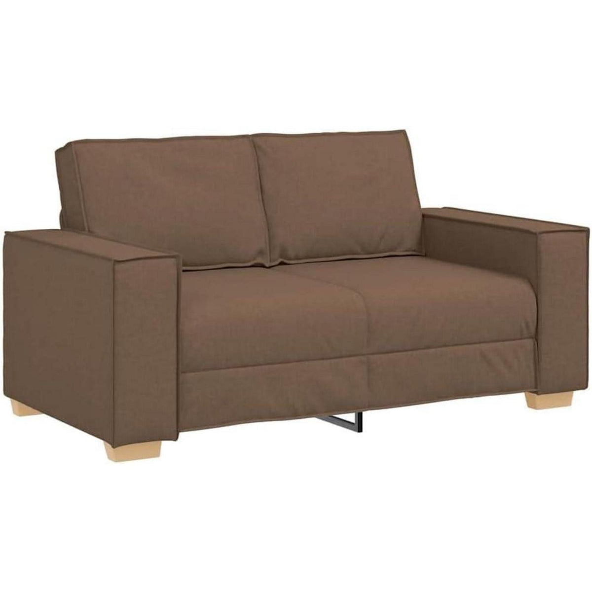Braunes Sofa-Set: 3-Sitzer, 2-Sitzer & Sessel | Stoff & Komfort