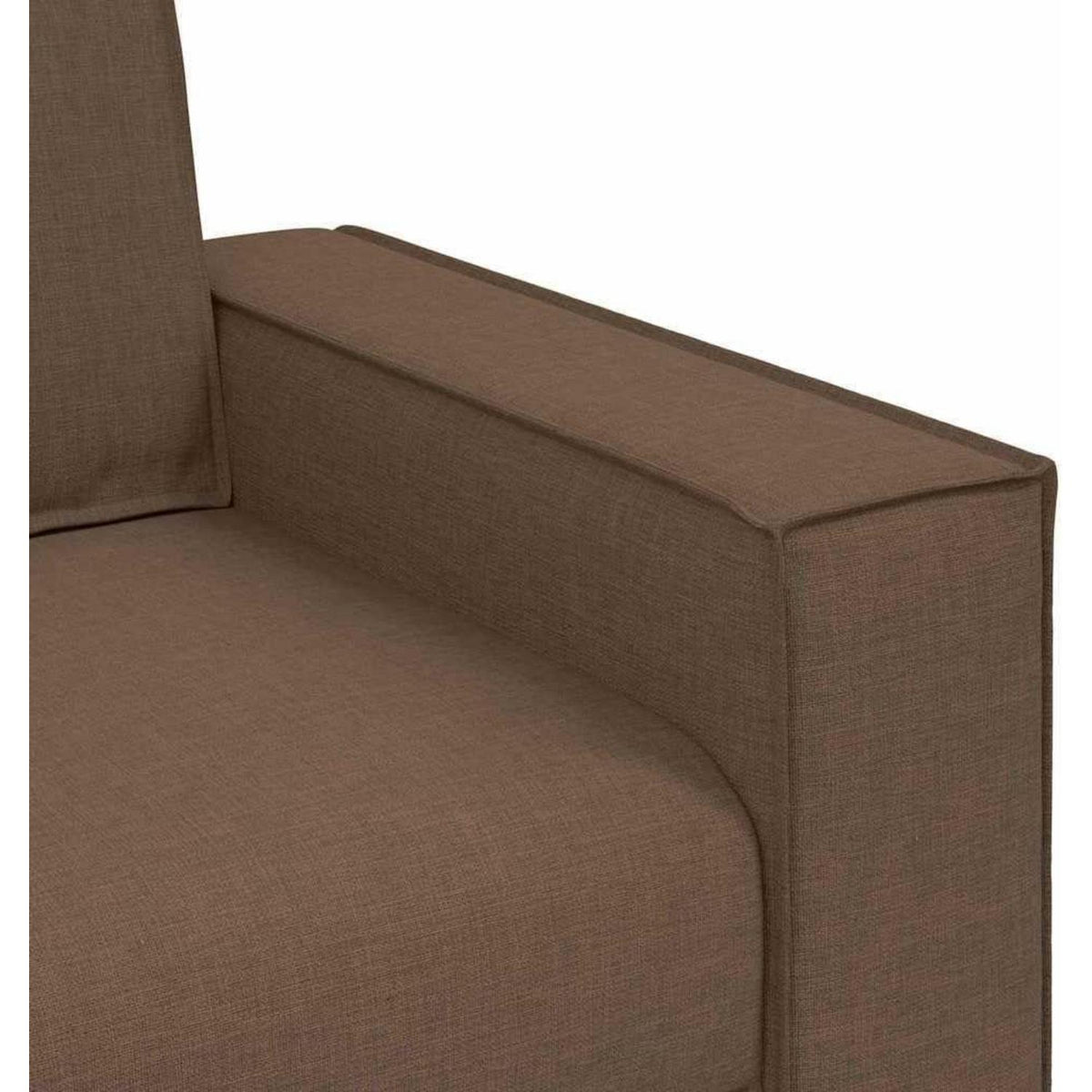 Braunes Sofa-Set: 3-Sitzer, 2-Sitzer & Sessel | Stoff & Komfort