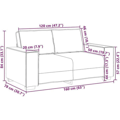 Braunes Sofa-Set: 3-Sitzer, 2-Sitzer & Sessel | Stoff & Komfort