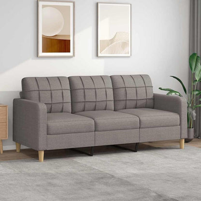 3-Sitzer Bodensofa mit Bettfunktion & Pillow Back – Taupe 180cm