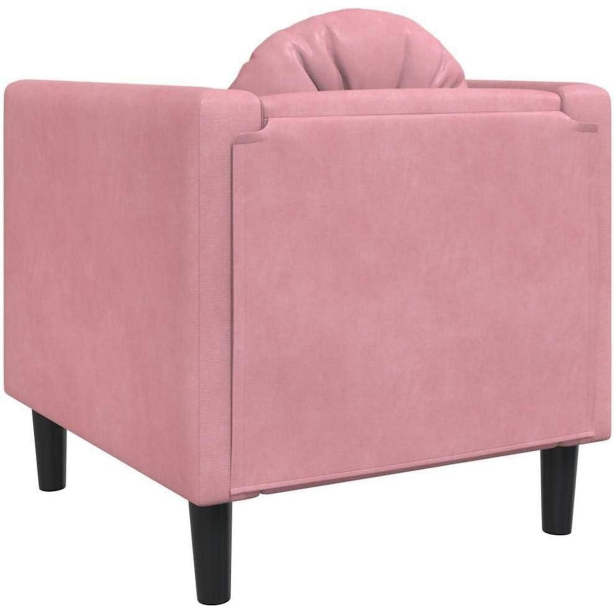 Modernes Samt Sofa 2-Sitzer Rosa – Bequemes Wohnzimmer Sofa