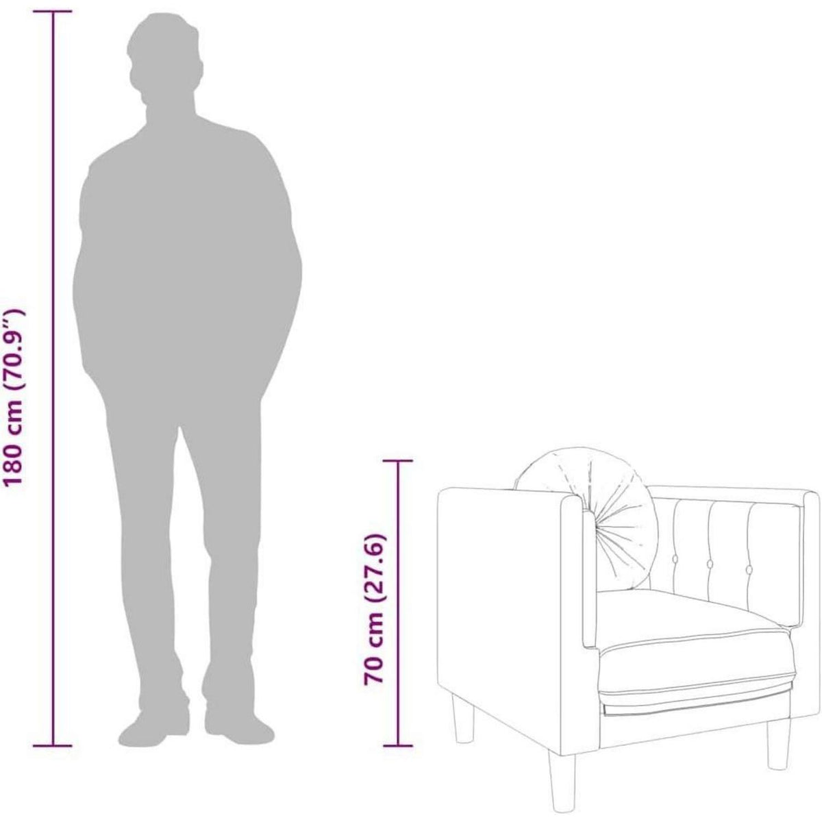 Modernes Samt Sofa 2-Sitzer Rosa – Bequemes Wohnzimmer Sofa