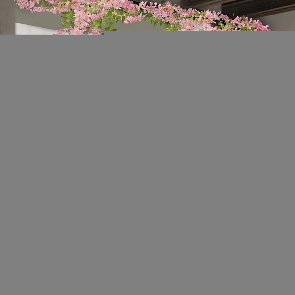 2x Kunstblumen Glyzinien Girlande Rosa 220cm Hochzeit Deko