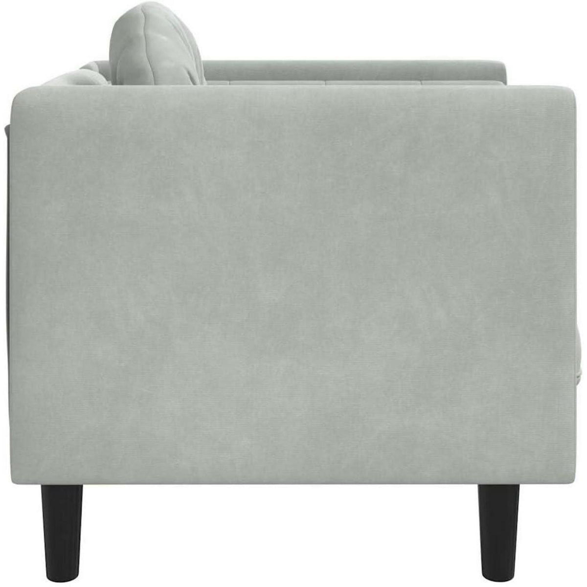 Samt Sofa Modernes Wohnzimmer Sofa Hellgrau 71x77x70cm