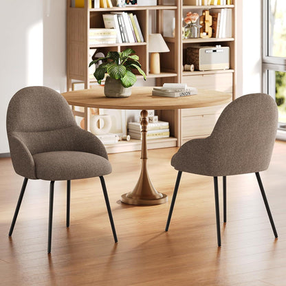 Esszimmerstühle 6er Set mit Armlehne – Braun, Ergonomisch & Modern