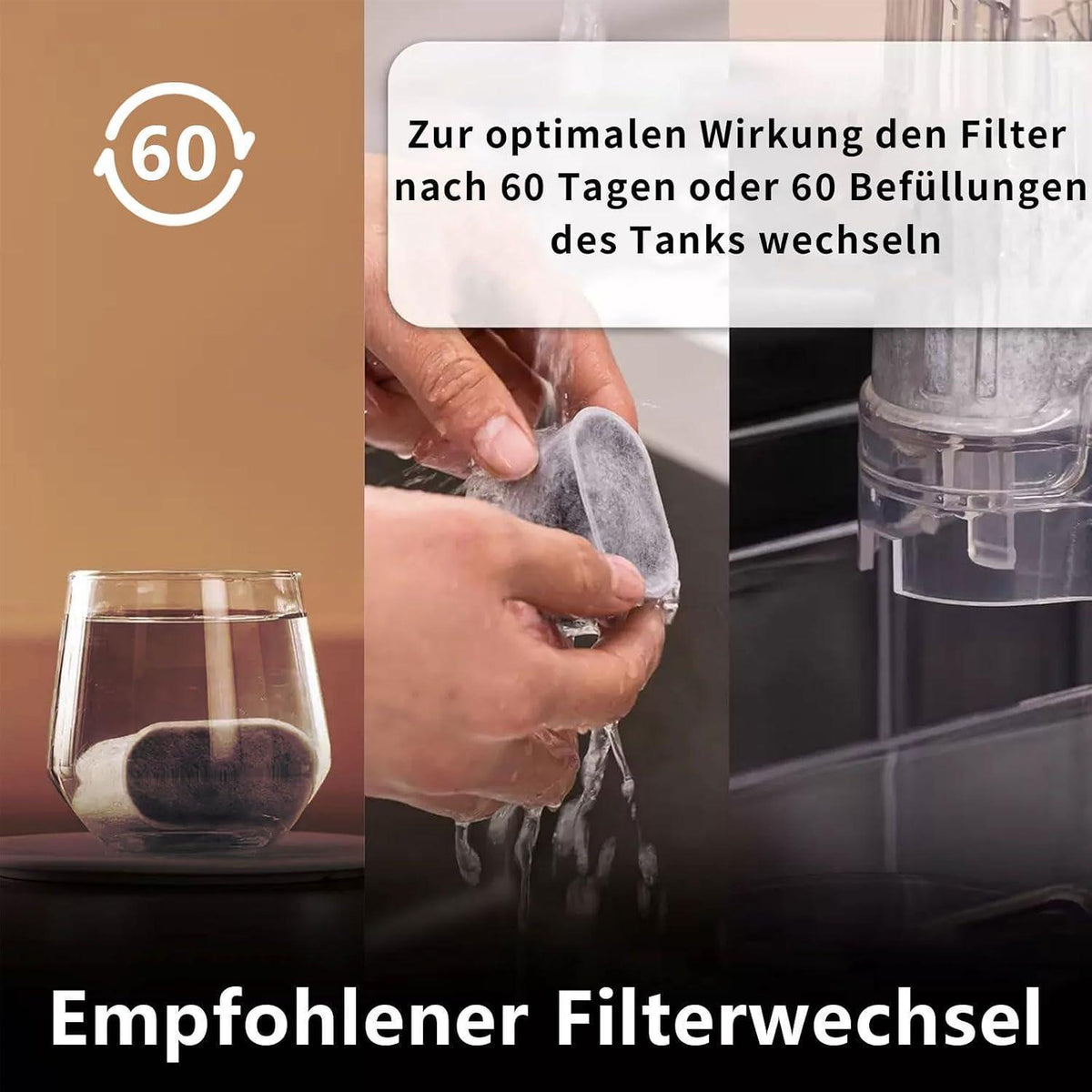 12x Wasserfilter Aktivkohle für Ninja Kaffeevollautomat