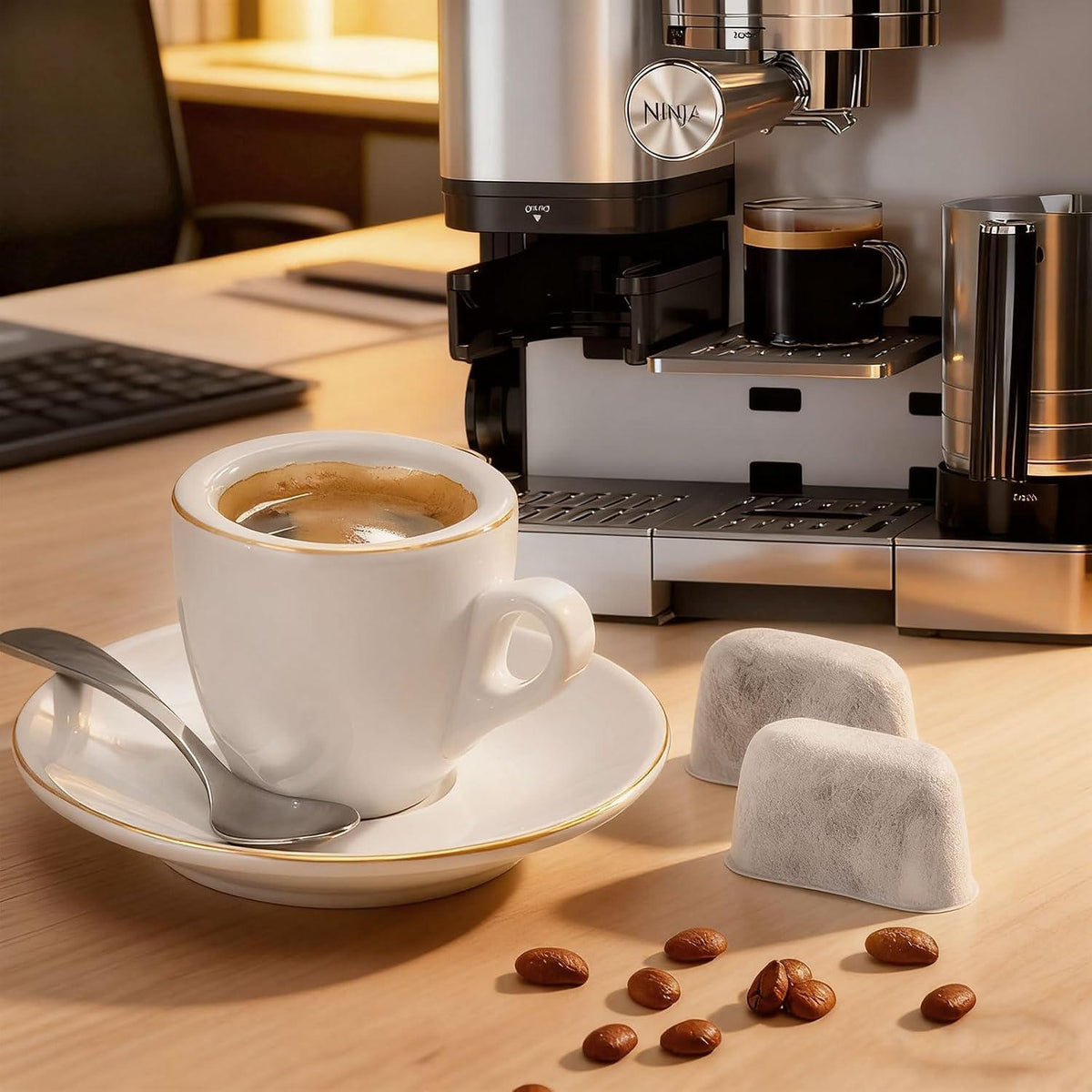 12x Wasserfilter Aktivkohle für Ninja Kaffeevollautomat