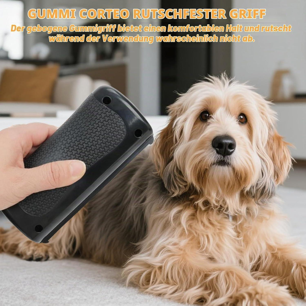2x Fellwunder Bürste für Hunde & Katzen – Unterwollentferner