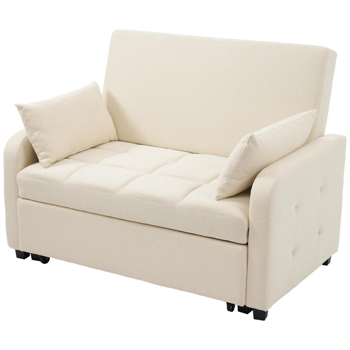 Verstellbares Schlafsofa Beige – 127x75x94cm für kleine Räume