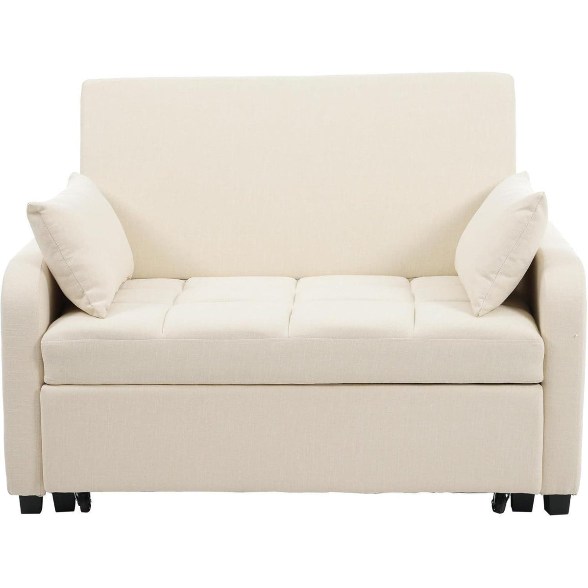 Verstellbares Schlafsofa Beige – 127x75x94cm für kleine Räume