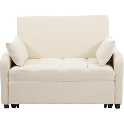 Verstellbares Schlafsofa Beige – 127x75x94cm für kleine Räume