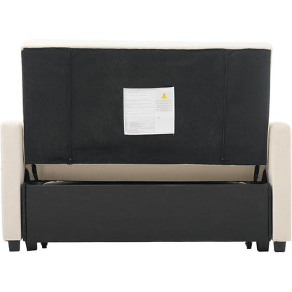Verstellbares Schlafsofa Beige – 127x75x94cm für kleine Räume