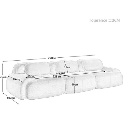 3-Sitzer Cord Sofa Grün – Modernes Wohnzimmer Sofa