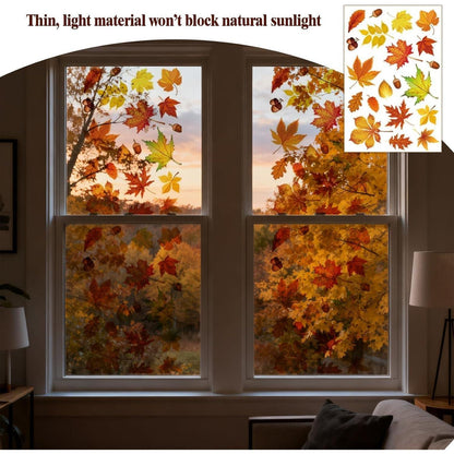 Fensterbilder Herbst Kinder – 9er Set | Deko für Zuhause & Kita
