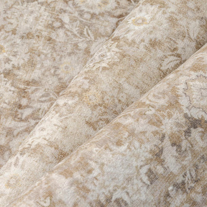 Vintage Teppich Wohnzimmer 200x300cm Waschbar Beige Rechteckig