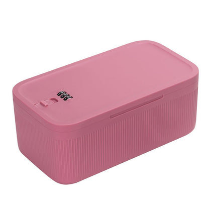 Verschließbare Medizinbox mit Zahlenschloss – Rose