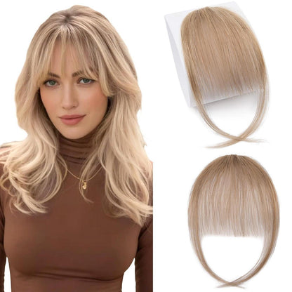 Luftiger Pony Hellbraun - Zarter Haarteil für einen jugendlichen Look