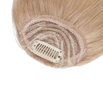 Clip-in Pony Echthaar Dunkelblond – Französischer Pony für natürlichen Look
